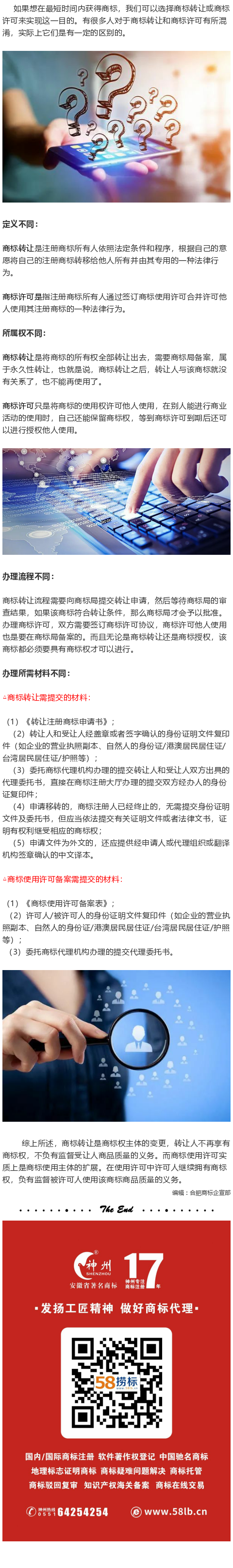 商標許可和商標轉讓的區(qū)別